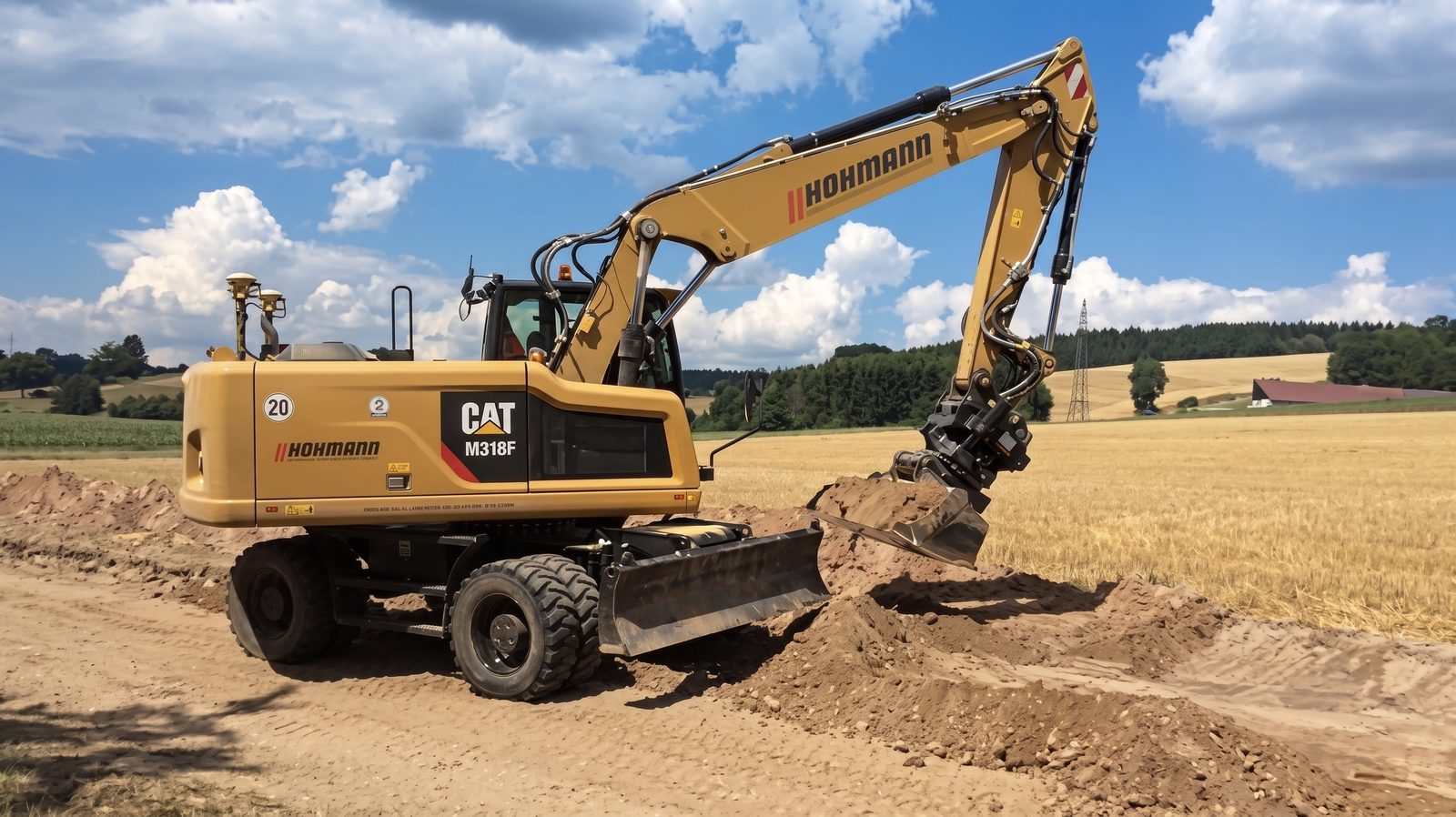 Bagger bei der Arbeit