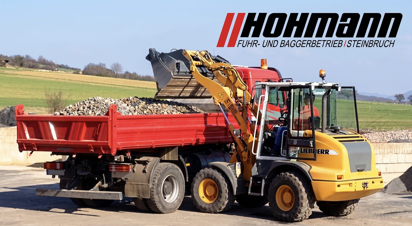 Befestigte Flächen auf dem Gelände von Hohmann